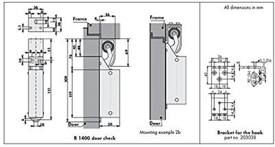 DICTATOR Deuropvanger, hydraulisch 1400