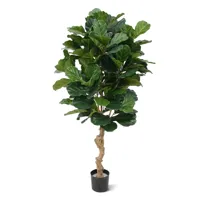 Ficus Lyrata Deluxe 155 cm - Kunstplant - thumbnail