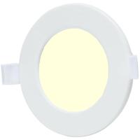 Smart LED Downlight Rond Inbouw 6W 3000K Mat Wit Aluminium Ø115mm - thumbnail