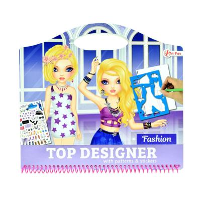 Toi-Toys Top designer fashion boek met sjablonen