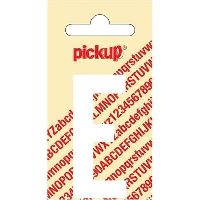 Plakletter Nobel Sticker witte letter E Pickup - Pickup