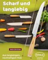 Vleesmes, 19 cm, Olijfhout - Rösle | Artesano - thumbnail