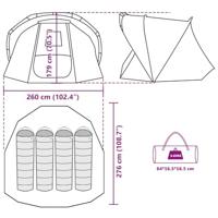 Vistent 4-persoons waterdicht camouflage - thumbnail