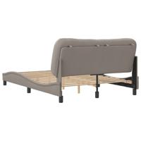 Bedframe zonder matras stof taupe 140x200 cm - thumbnail