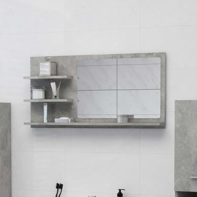 VidaXL Badkamerspiegel 90x10,5x45 cm bewerkt hout betongrijs
