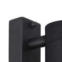 Lucide ARNE-LED - Wandspot / Wandlamp Binnen/Buiten - Ø 6,3 cm - LED - GU10 - 1x5W 2700K - IP44 - Zwart - thumbnail