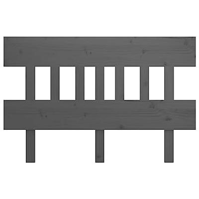 Hoofdbord 163,5x3x81 cm massief grenenhout grijs Hoofdbord 163,5x3x81 cm massief grenenhout grijs