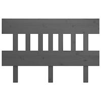 Hoofdbord 163,5x3x81 cm massief grenenhout grijs - thumbnail