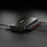 LINDY 7 Port USB 3.0 Metall Hub 43128 USB-hub 7 poorten USB-A USB 3.0 5 GBit/s Zwart - thumbnail