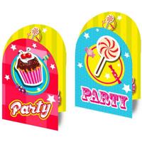 Uitnodigingskaartjes Sweet Party - thumbnail