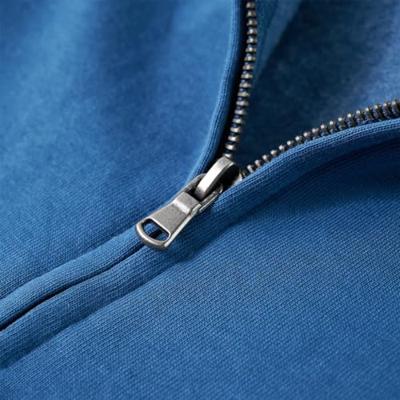 Kindervest met capuchon en rits skateboardprint 92 blauw