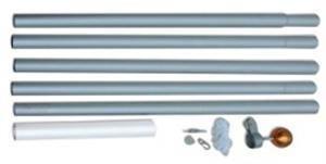 Fairybell 6 meter Pole Silver - FA-P-01