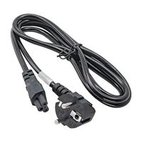 Akyga Stroom Adapterkabel [1x Randaarde stekker - 1x Apparaatbus C5] 1.50 m Zwart - thumbnail
