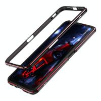 Voor OPPO Realme X50 5G Aluminium Alloy Schokbestendige Beschermende Bumper Frame (Zwart Rood) - thumbnail