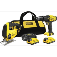 Stanley FATMAX SFMCK212D2S V20 18V klopboormachine & decoupeerzaag 2x2Ah SB - SFMCK212D2S-QW - thumbnail