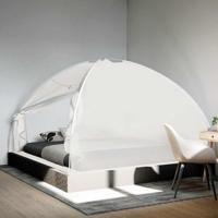 VidaXL Klamboe met deuren mongolia 220 gaas 200x200x130 cm wit - thumbnail