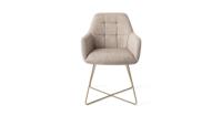 Jesper Home Noto eetkamerstoel Biscuit Beach cross gold - thumbnail
