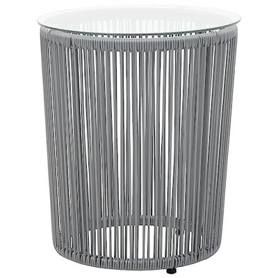 3-delige Bistroset met kussens PVC-rattan antraciet