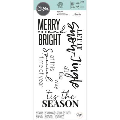 Sizzix • clear stamps festive sentiments #2