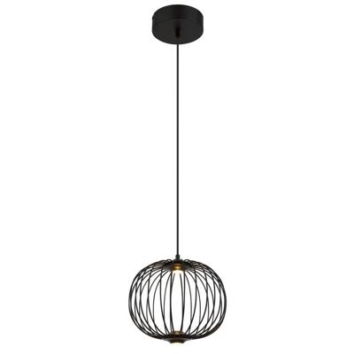 Globo Zwarte hanglampGalway enkel kooi Ø 30cm - 15652H