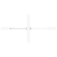 Eettafelpoot spider vorm 150x78x(72-73) cm staal wit - thumbnail