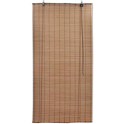 VidaXL Rolgordijn 100x220 cm bamboe bruin