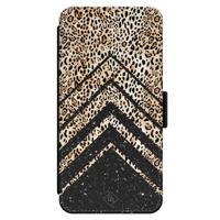 iPhone 14 Pro flipcase - Luipaard chevron - thumbnail
