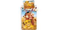 Disney The Lion King Dekbedovertrek Simba Timon en Pumba - 140 x 200 cm - thumbnail
