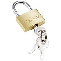 Sygonix SY-5045282 Hangslot 24.7 mm Deels gelijksluitend Goud-geel Sleutelslot - thumbnail