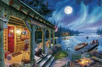 JigSaw Maanlicht huisje - Moonlight Cottage 1000 Stukjes Puzzel 50 x 70 cm Puzzle Vanaf 14+ - thumbnail