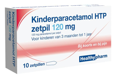 Healthypharm Paracetamol kind 120mg 10 Zetpillen