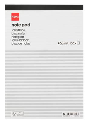 HEMA Schrijfblok A4 Gelinieerd HEMA Schrijfblok A4 Gelinieerd