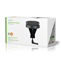 Ergonomic Arm Rest | Full Motion | Desktop | with Mouse Pad | Black - thumbnail