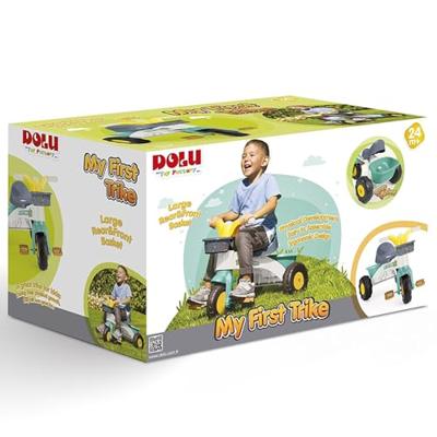Dolu driewieler pastel kleuren wit/groen/grijs