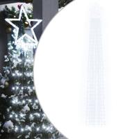 VidaXL Kerstboomverlichting 320 koudwitte led&apos;s 375 cm - thumbnail