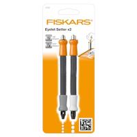 Fiskars eyelet zetters 2 stuks 3,2 mm & 4,8 mm grijs/oranje - thumbnail