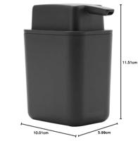 Brabantia SinkSide Zeepdispenser 200 ml Antraciet - thumbnail