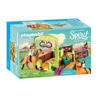 Playmobil Spirit 9478 Lucky & Spirit met Paardenbox - thumbnail