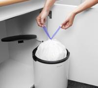 Brabantia pedaalemmer 15L inbouw wit - thumbnail
