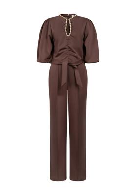 Aaiko Gina Fancy Vis 436 Jumpsuit 191317 Spicy Chocolate