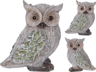 Uil met glitter 18 cm 2 assorti Nampook - Nampook