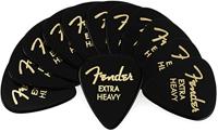 Fender 351 zwart Premium Celluloid Picks extra heavy (set van 12) - thumbnail
