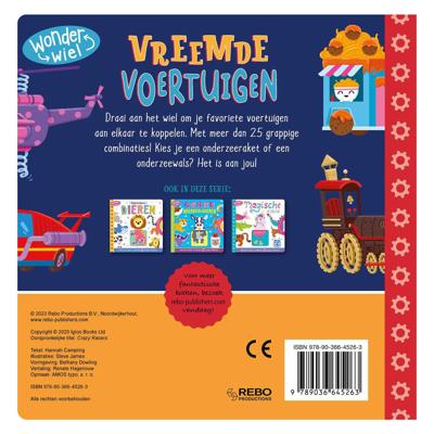 Rebo Publishers Vreemde voertuigen - wonderwiel Rebo Publishers Vreemde voertuigen - wonderwiel