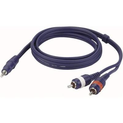 DAP FL30 aux kabel- stereo mini Jack > 2 RCA Male L/R 1,5 m