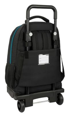 Schoolrugzak met Wielen Kelme Iron Zwart 33 x 45 x 22 cm