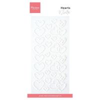 Marianne Design • decorations heart pearls white - thumbnail