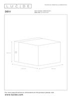 Lucide DEVI - Wandlamp - 1xG9 - Wit - thumbnail