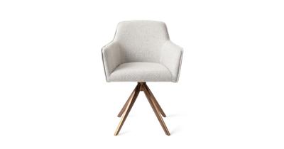 Jesper Home Eetkamerstoel 'Hofu' Turn Rose Gold, kleur Checkers Charm