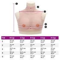 Borstprothese C-cup silicone Kaukasisch - thumbnail