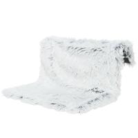 TRIXIE RADIATOR HANGMAT HARVEY LANGHAAR PLUCHE / VELOURS WIT ZWART 45X31X26 CM - thumbnail
